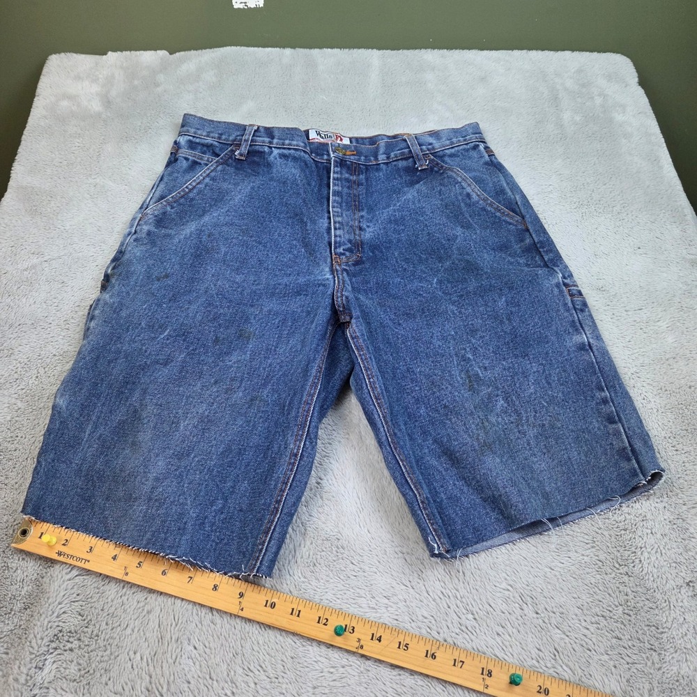 Walls FR Denim Carpenter Shorts Men 36 Flame Resistant Utility "CUSTOM" Cut Offs - Picture 1 of 13